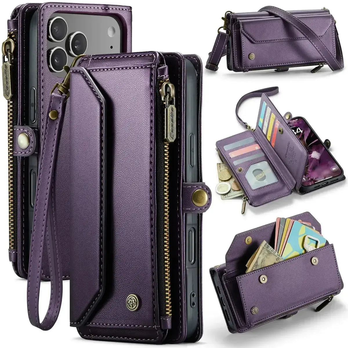 The Aurora Crossbody Wallet Case